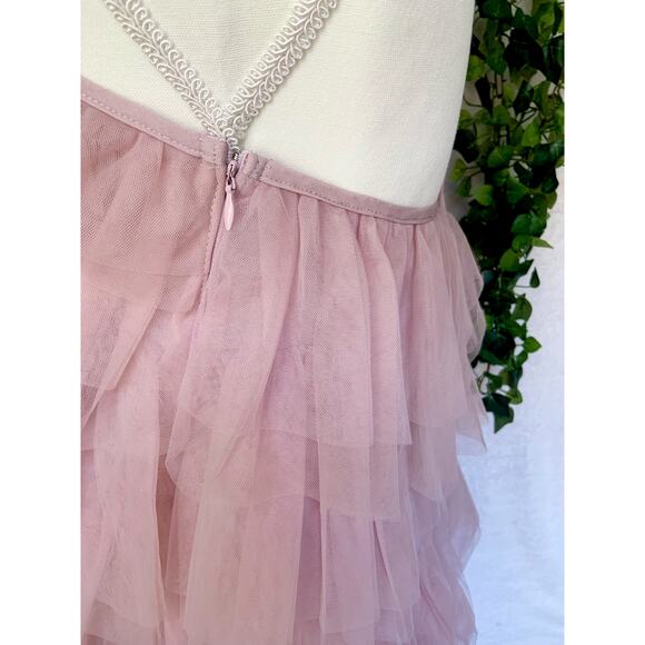 Lovely Day Pink High Neck Layered Mini Dress MSRP:$121 SZ Medium - Picture 6 of 11